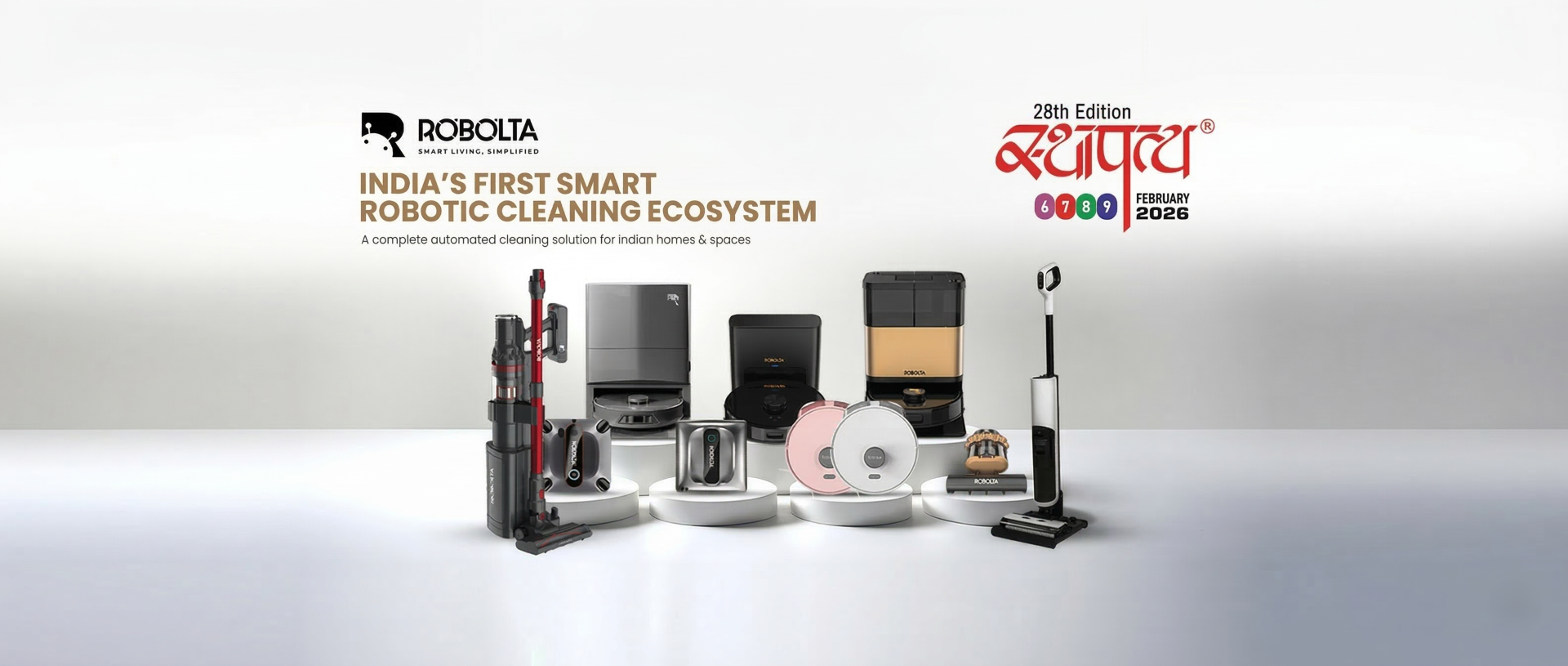 Smart Robotic Cleaning Solutions for Modern Homes at Sthapatya 2026
