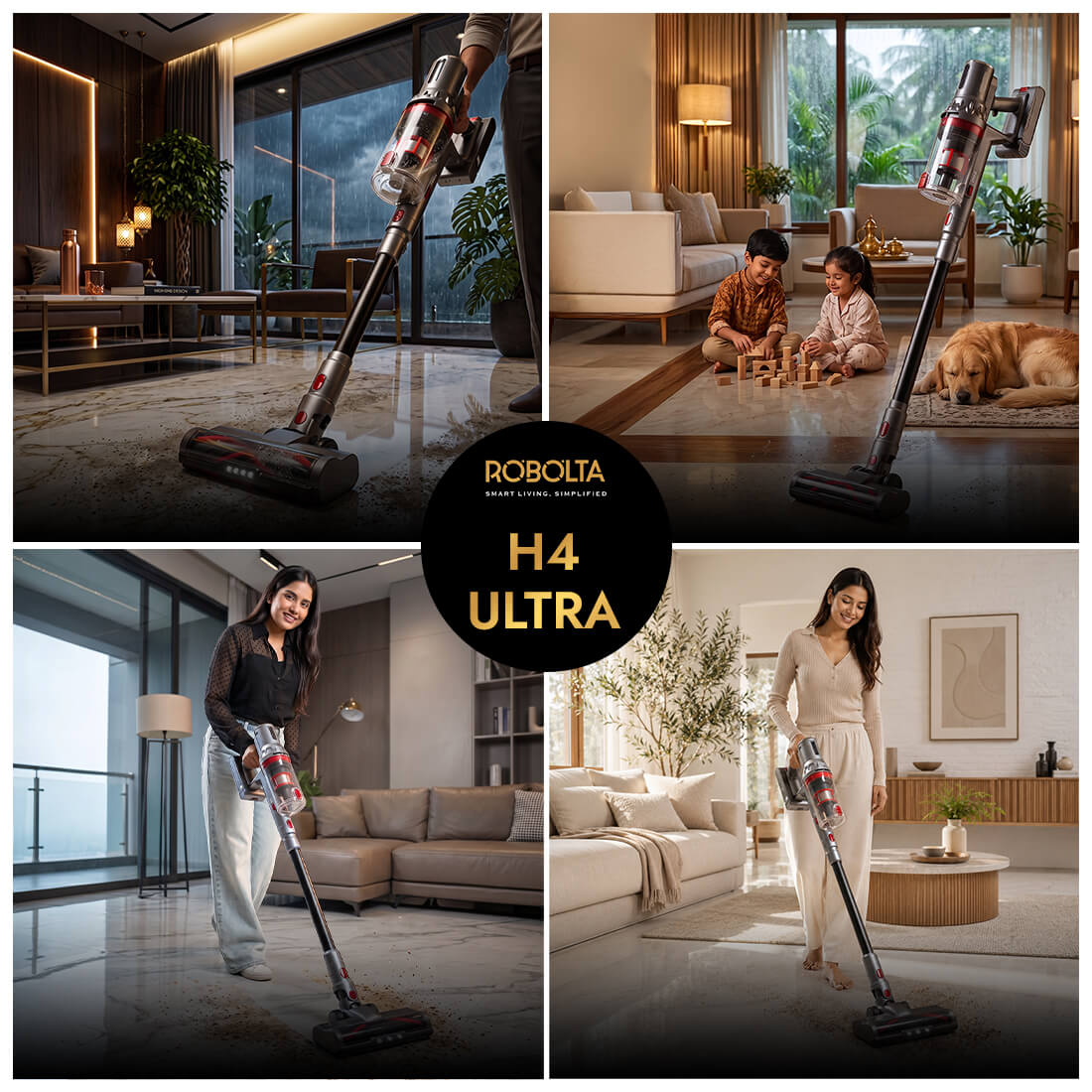 ROBOLTA H4 ULTRA - Cordless Vacuum with Auto Dust Station