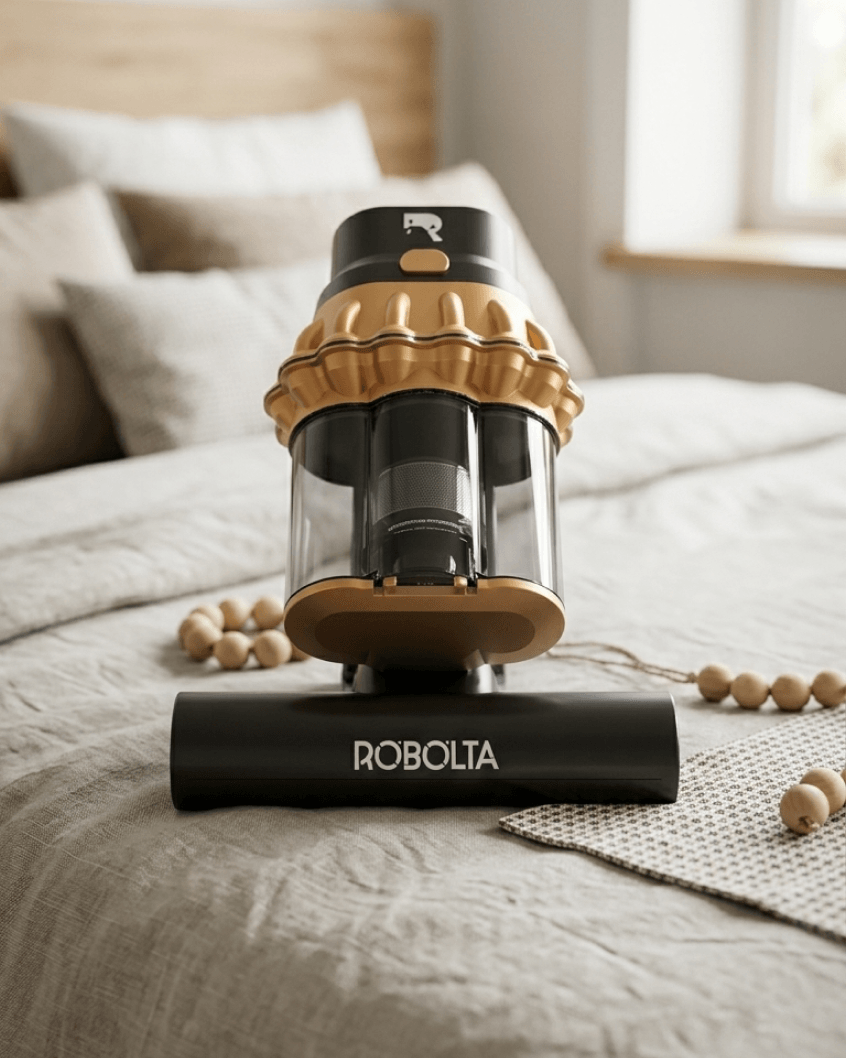 ROBOLTA F8 ULTRA - Cordless Fabric & Mite Care Vacuum Deep Cleaning. Total Freedom.