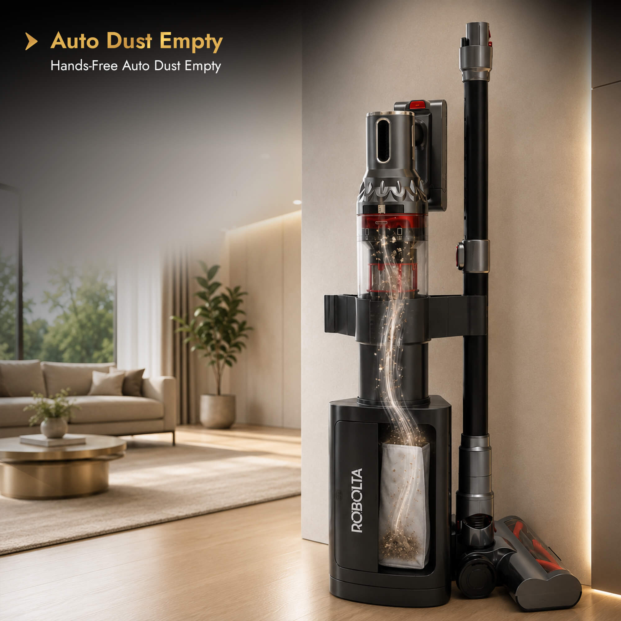 ROBOLTA H4 ULTRA - Cordless Vacuum with Auto Dust Station