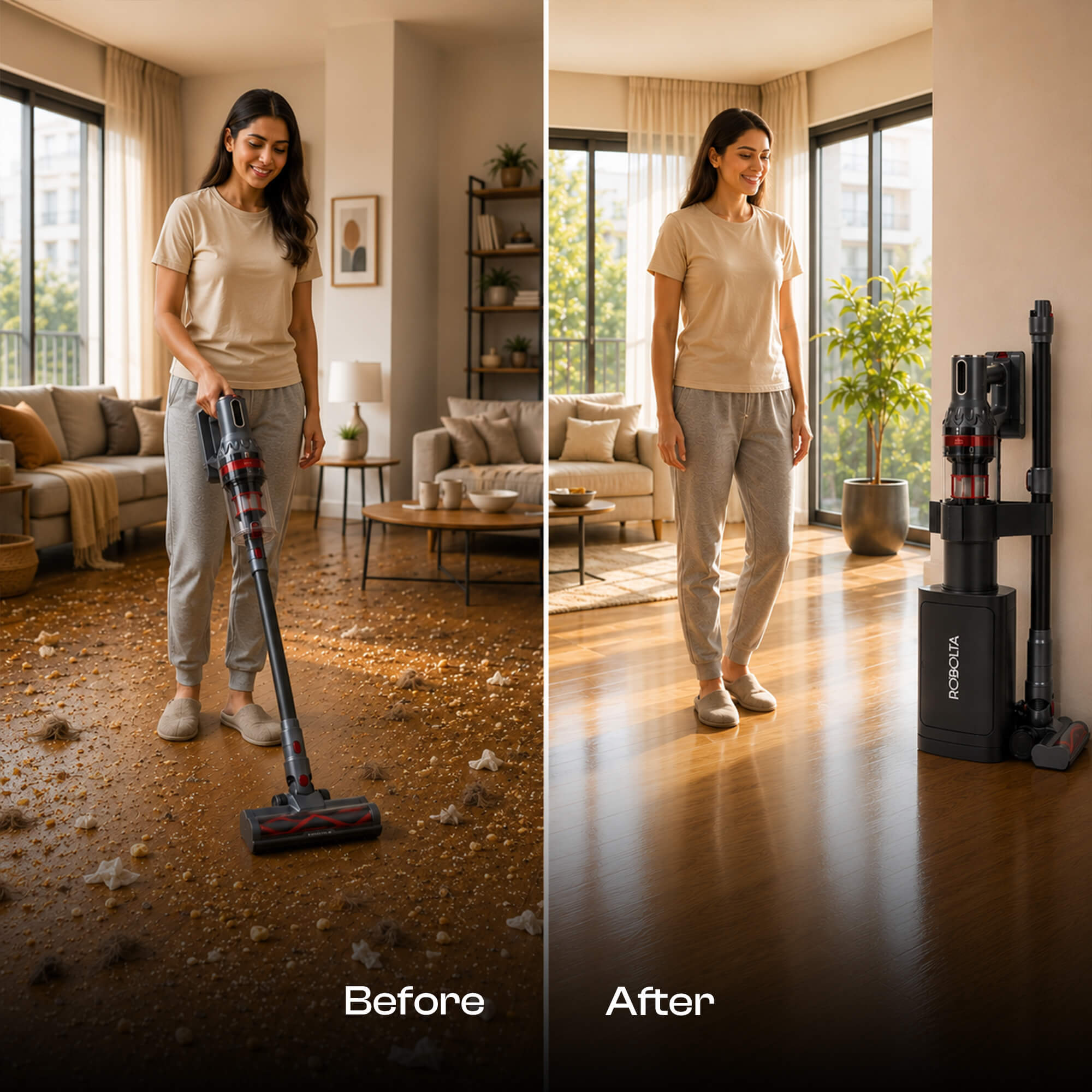 ROBOLTA H4 ULTRA - Cordless Vacuum with Auto Dust Station