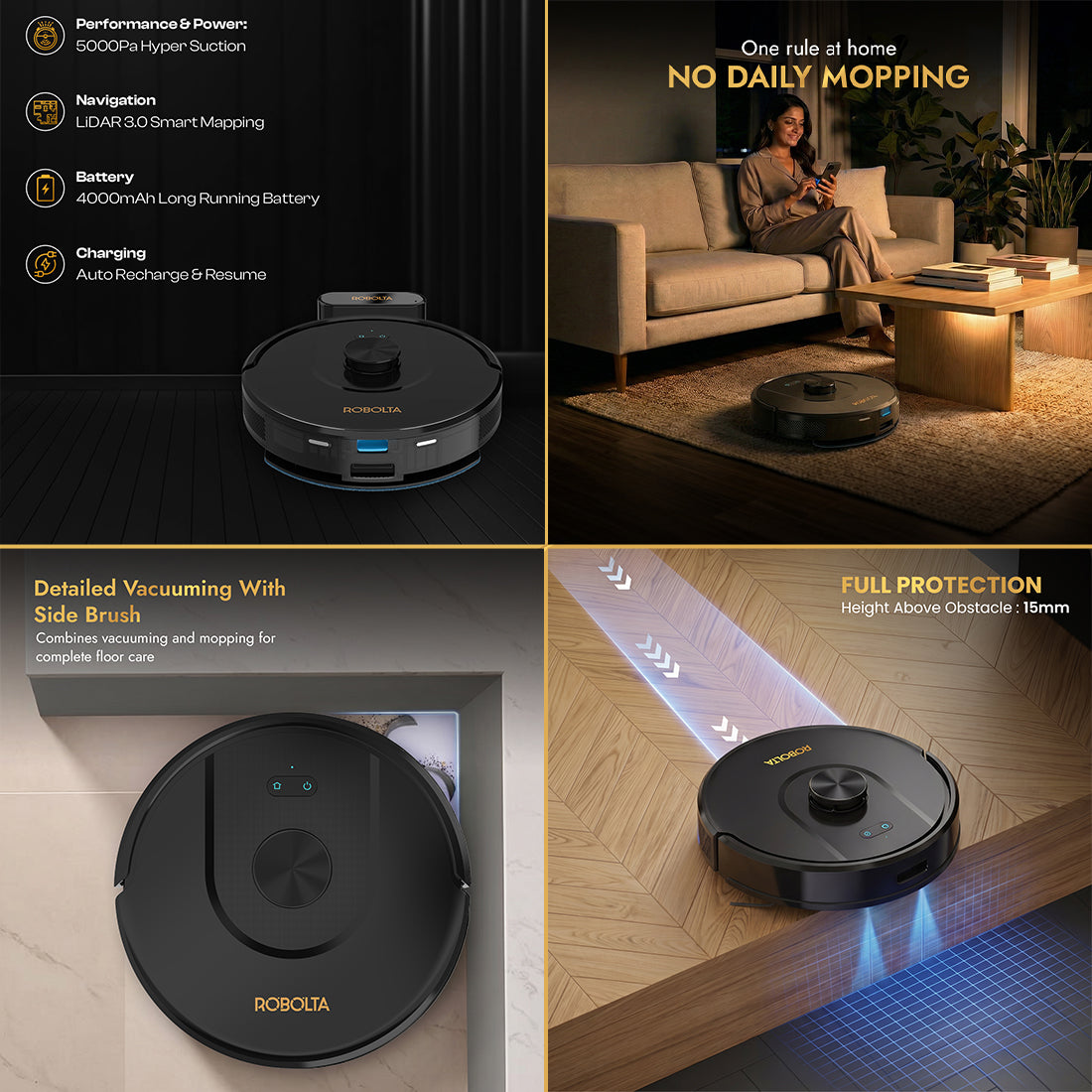 ROBOLTA R2 PRO – Smart Everyday Cleaning Robot