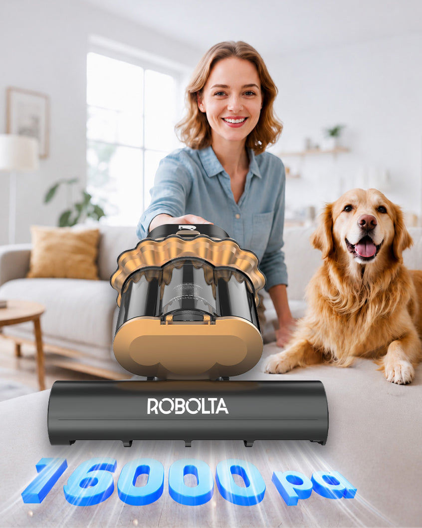 ROBOLTA F8 ULTRA - Cordless Fabric & Mite Care Vacuum Deep Cleaning. Total Freedom.