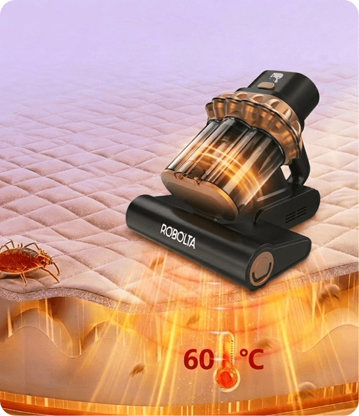 ROBOLTA F8 ULTRA - Cordless Fabric & Mite Care Vacuum Deep Cleaning. Total Freedom.