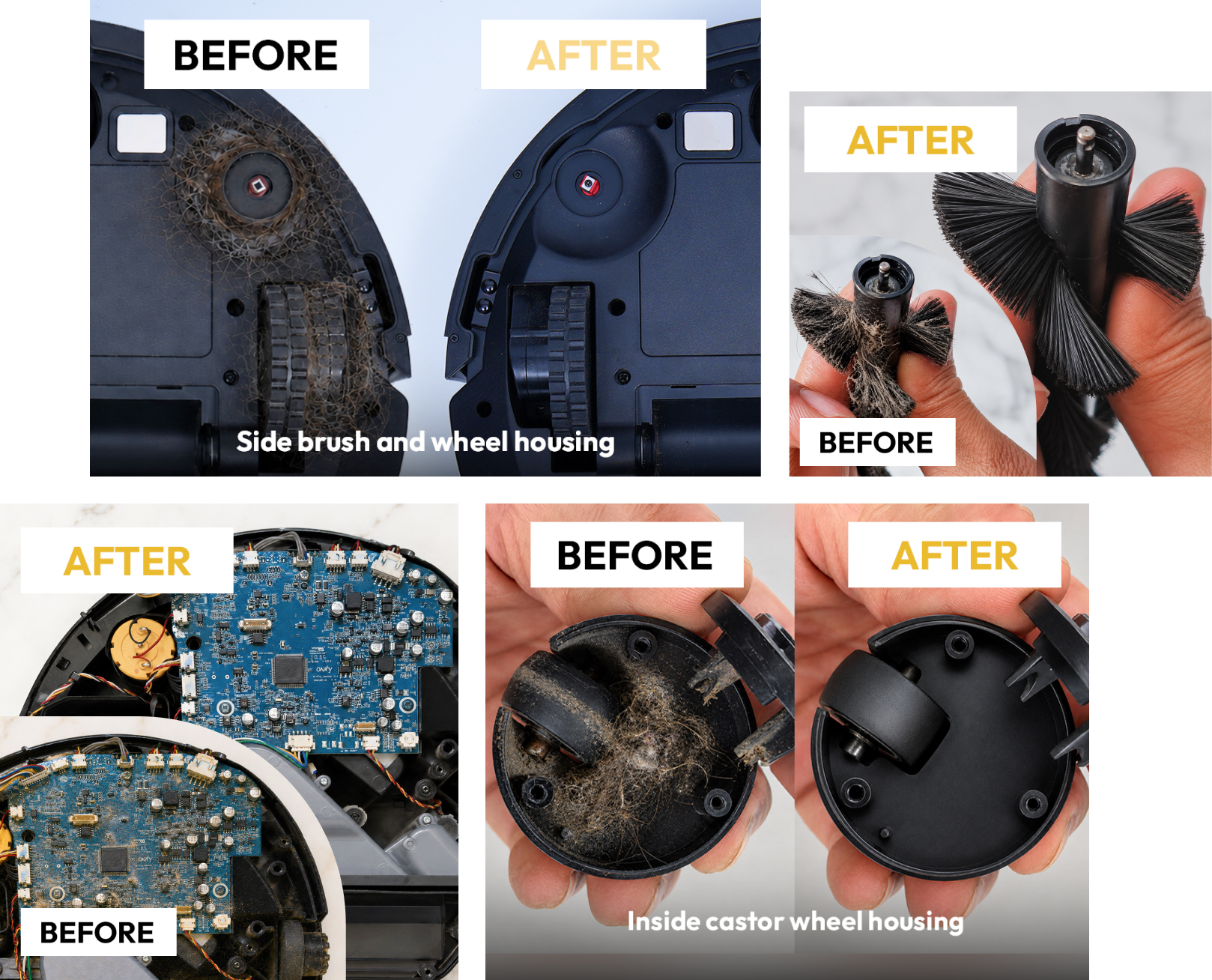 Robolta robot cleaner before and after service