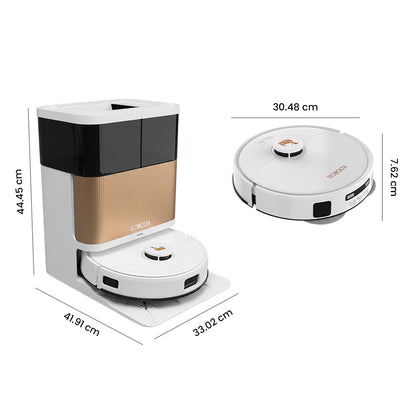 ROBOLTA R6 PRO – Fully SelfMaintaining Cleaning Robot [White]